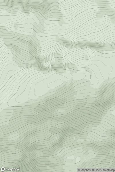 Thumbnail image for Druim Fada [Glen Shiel to Loch Hourn and Loch Quoich] showing contour plot for surrounding peak